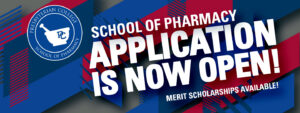 School of Pharmacy application is now open.